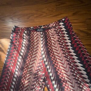 Glitter wide leg pants